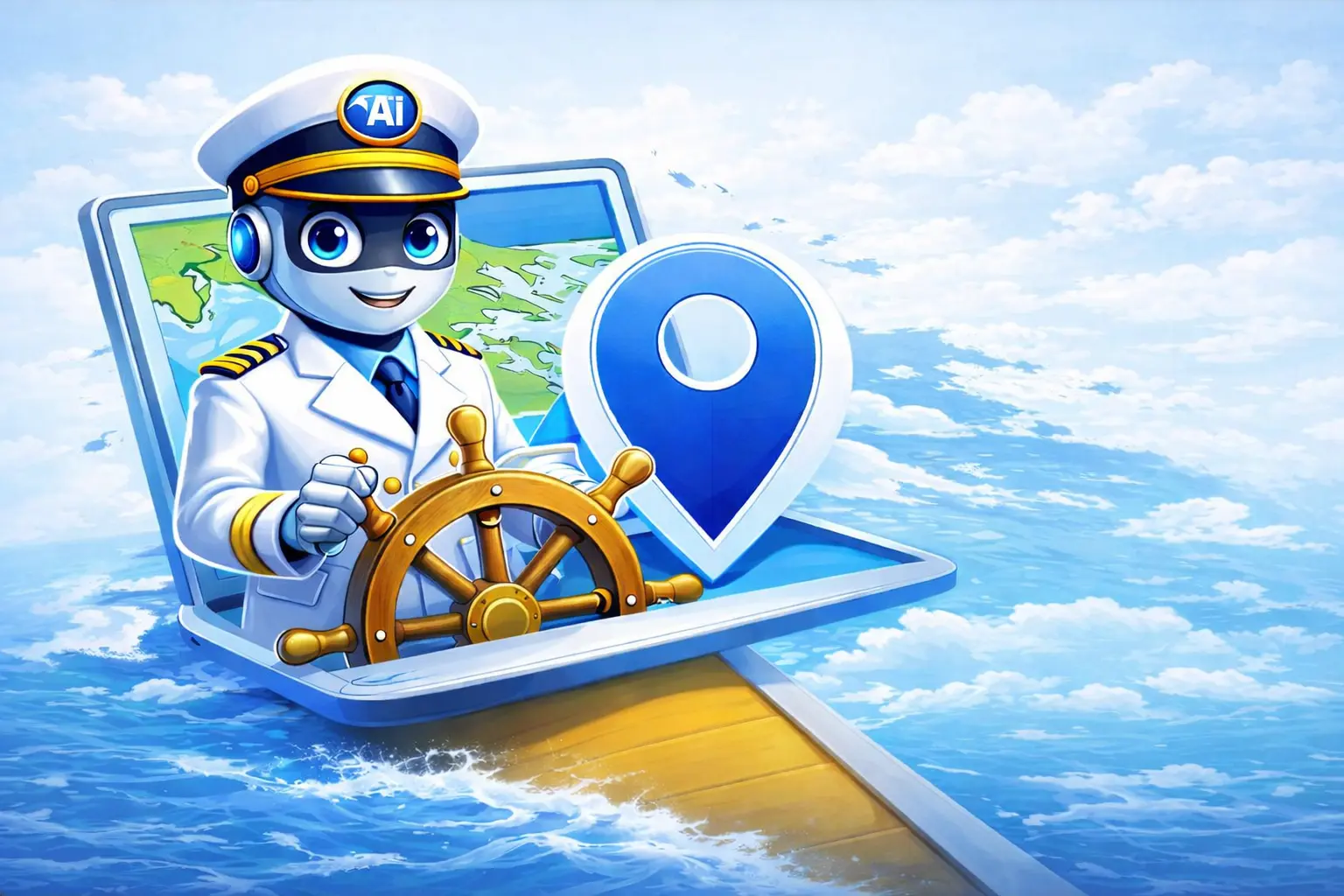 Captain AI sailing assistant in BayPilot for voyage planning