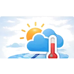 Weather layer in BayPilot with wind arrows, gusts and temperature